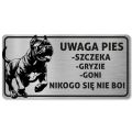 Tabliczka Uwaga pies Cane Corso 20x10