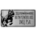 Tabliczka Uwaga pies Cane Corso 20x10