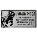 Tabliczka Uwaga pies Cane Corso 20x10