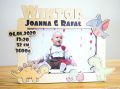 Rameczka na zdjęcie 15 na 10 cm z metryczką dinozaury