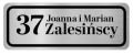 Tabliczka z Laminatu 12 x 4,5 cm z nazwiskiem