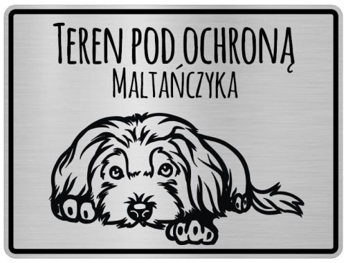 Tabliczka z Laminatu 20 x 15 cm Maltańczyk