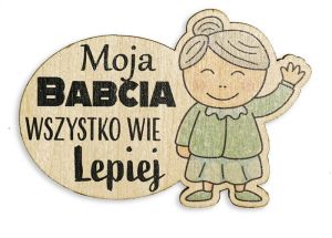 Magnes na lodówkę dla Babci