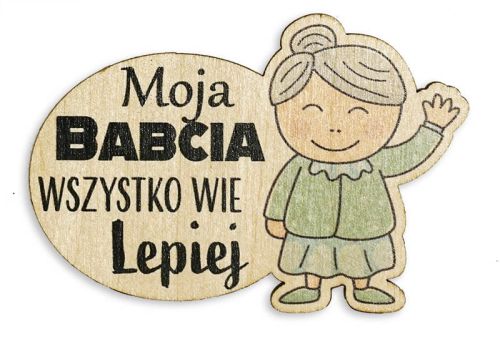Magnes na lodówkę dla Babci