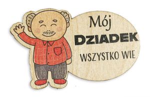 Magnes na lodówkę dla Dziadka