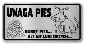 Tabliczka z Laminatu 20 x 10 to dobry pies ale ma słabe nerwy