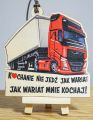 zawieszka na lusterko - Kochanie nie jedź jak wariat. Jak wariat mnie kochaj!
