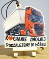 zawieszka na lusterko - Kochanie zwolnij, poszalejemy w łóżku