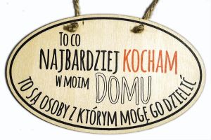 Drewniana tabliczka z sentancją (1)