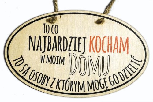Drewniana tabliczka z sentancją (1)
