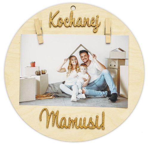 Zawieszka z klamerkami - Upominek na dzień mamy 