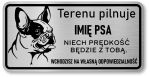 Tabliczka z Laminatu 20 x 10 Buldog Francuski z imieniem