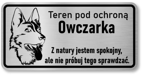Tabliczka z Laminatu 20 x 10 Owczarek NIemiecki