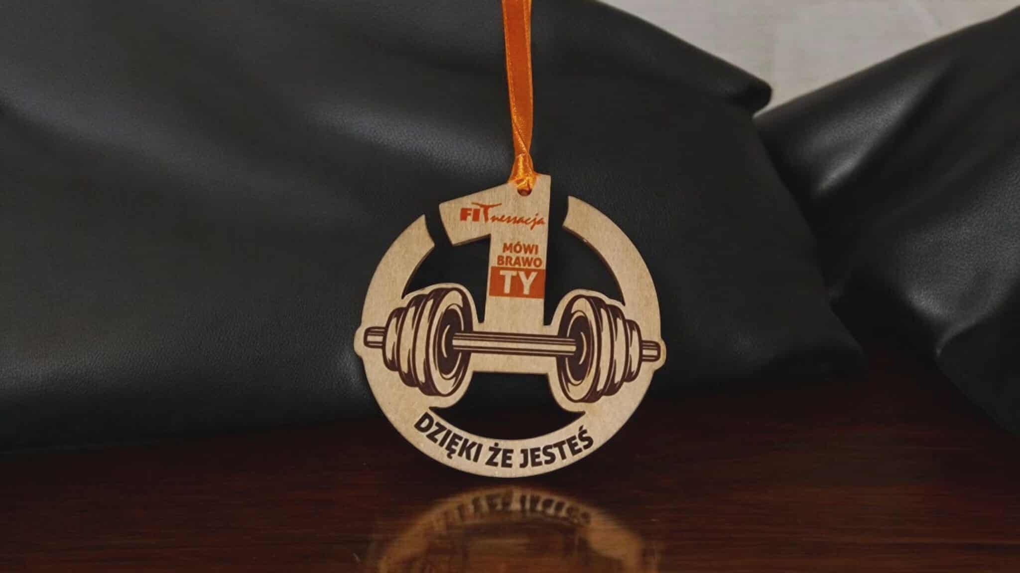 medale drewniane siłownia Fitness